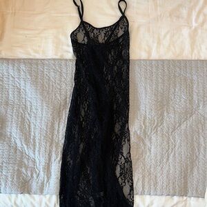 Elegant Black Lace Dress